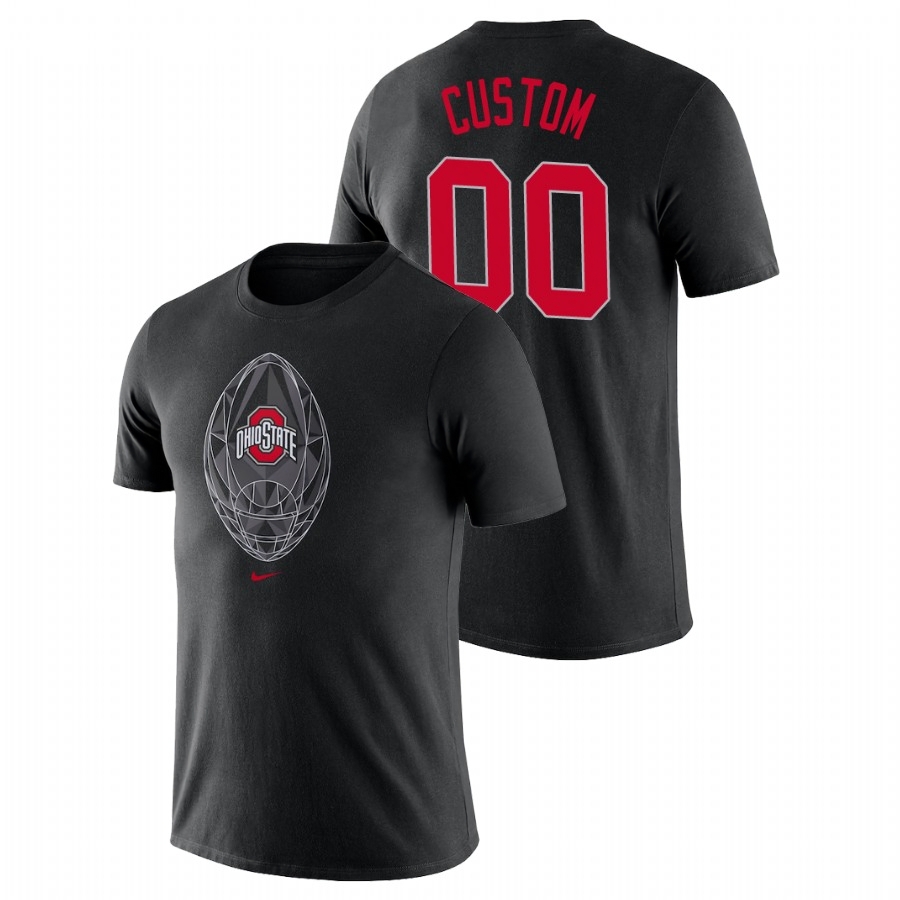 Ohio State Buckeyes Men's NCAA Custom #00 Black Icon Legend College Football T-Shirt NUF1849HZ